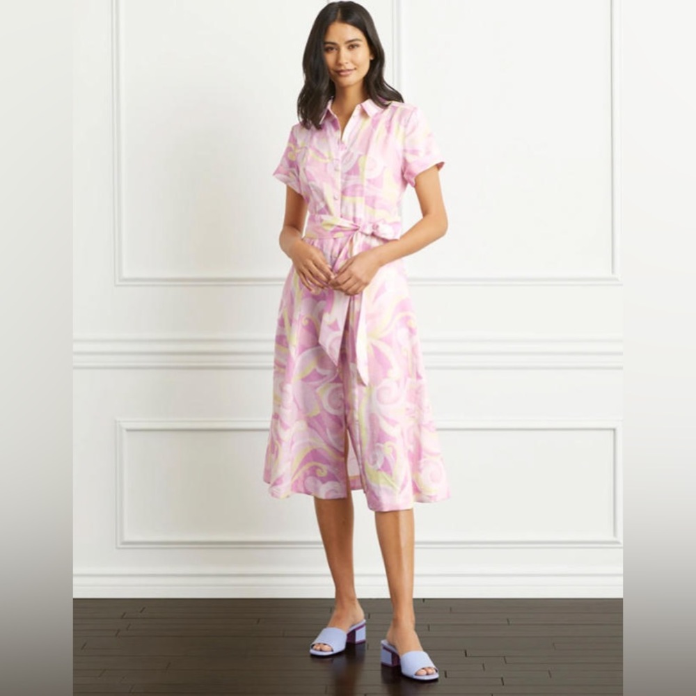 NWT Hill House Lily Candy Kaleidoscope Pink Dress Size XXS